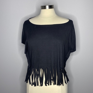 AGACI‎ FRINGE SHORT SLEEVE TOP